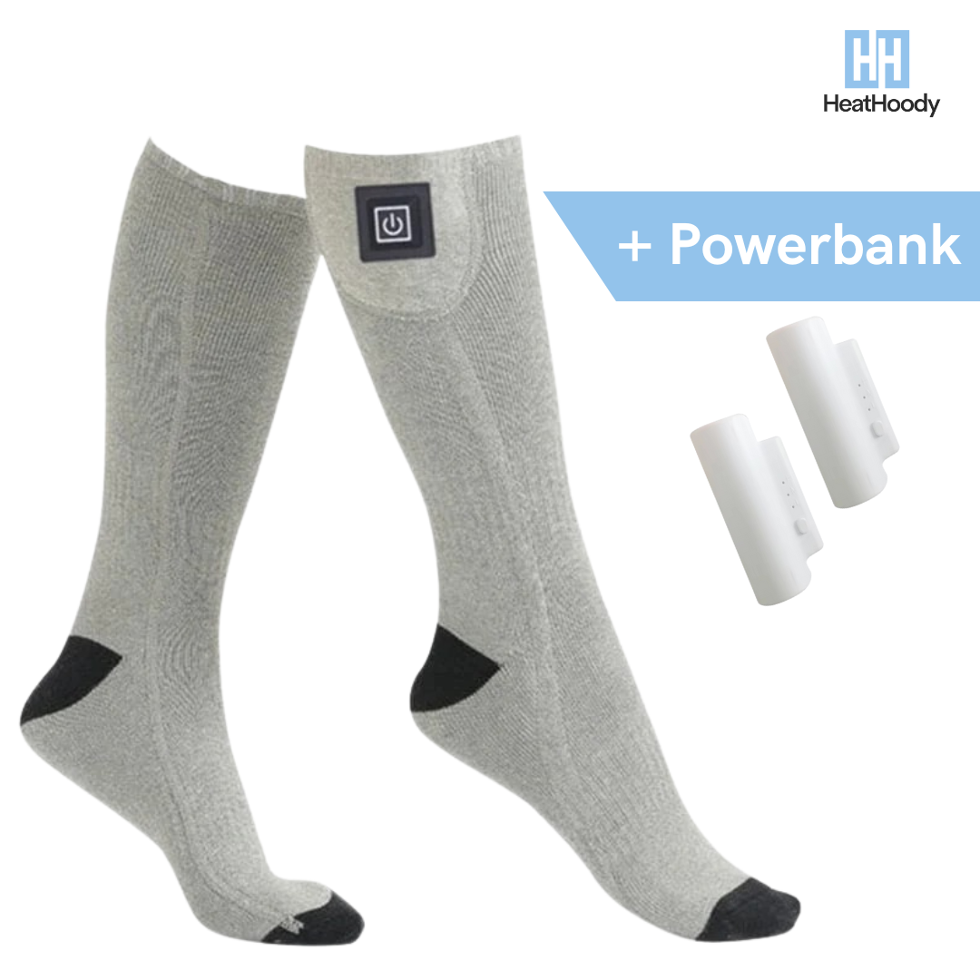 Heatsox™ - Chaussettes chauffantes (3 niveaux)