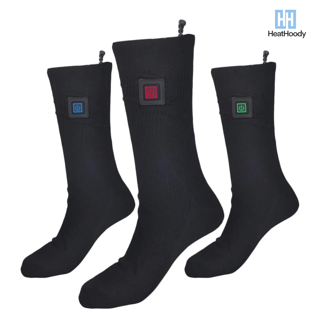 Heatsox™ - Chaussettes chauffantes (3 niveaux)