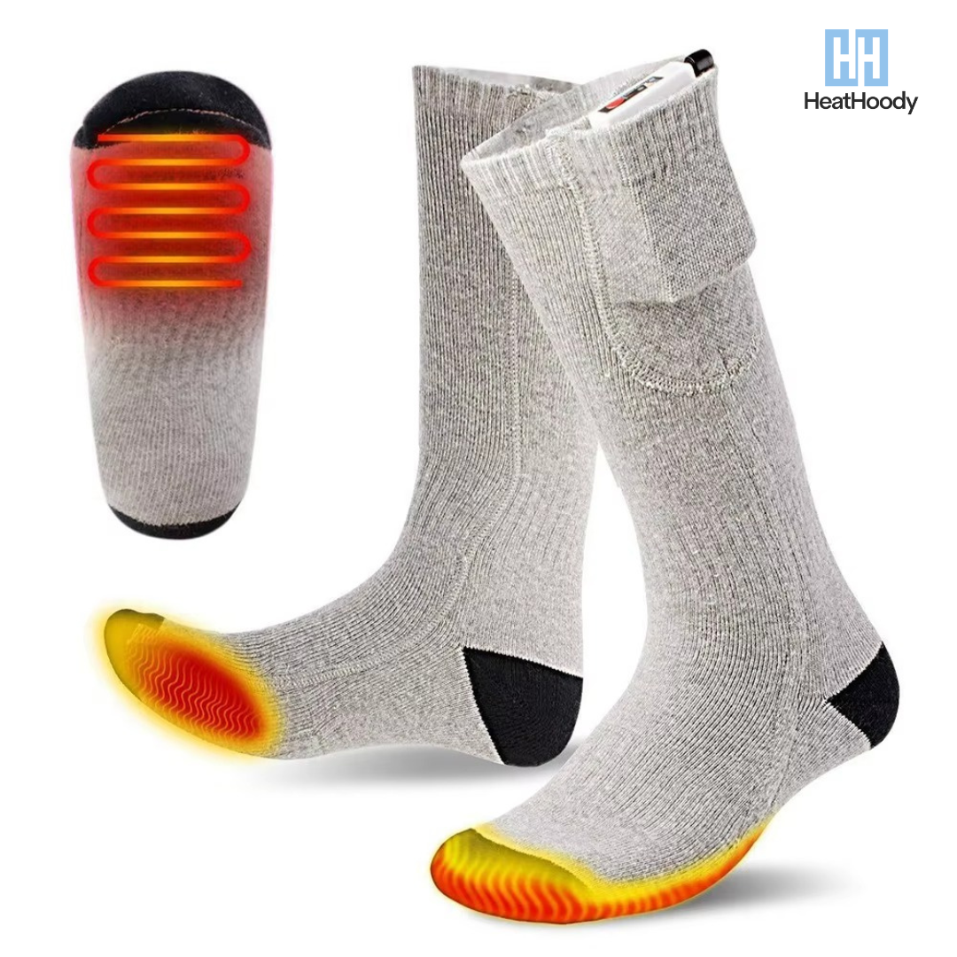 Heatsox™ - Chaussettes chauffantes (3 niveaux)